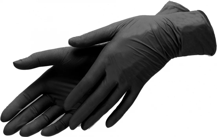 Перчатки винил-нитрил черные S N1 (пара)