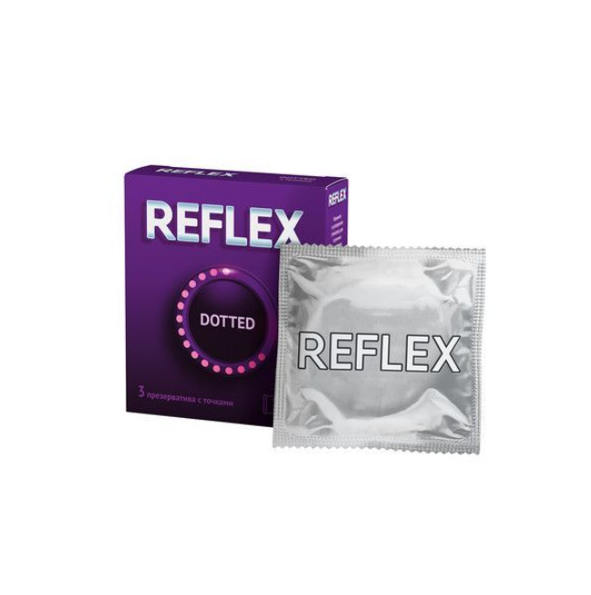 Reflex Dotted презервативы в смазке с точками №3